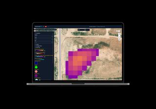 Laptop showing ScepterAir software platform.